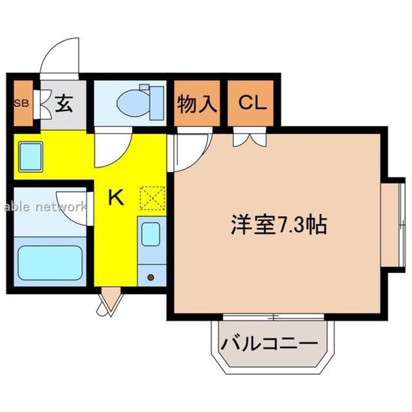 間取図 アパートメントイースト