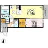 D-premier牡丹山 1LDKの間取り