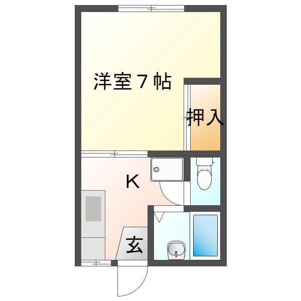 間取り図 コーポ居前