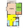 シェリールI 2Kの間取り