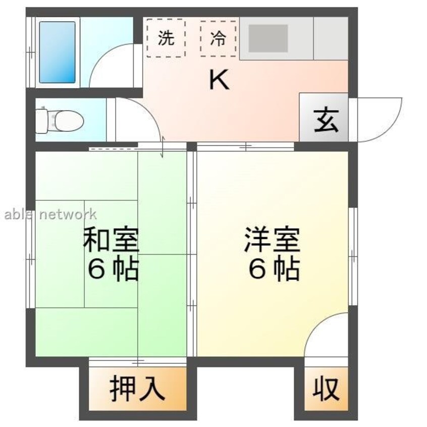 間取図 メゾネットナンバ