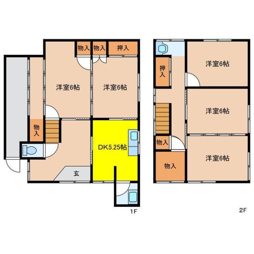 間取図 山木戸6丁目貸家