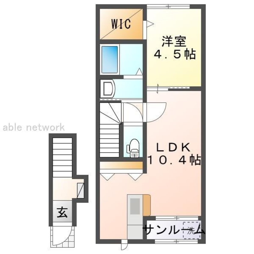 間取図 シャトー・ラ・フルール