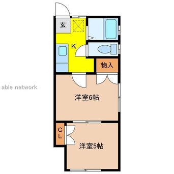 間取図 クレセント寺山