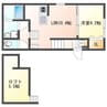 75apartment.東明 1LDKの間取り