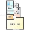 ベルトピア朝日町 1Kの間取り