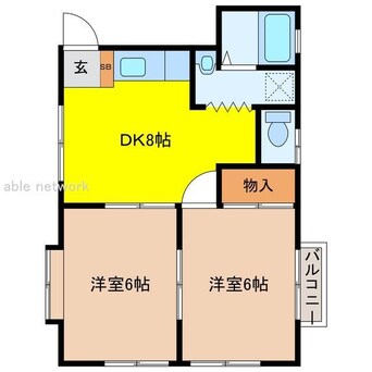 間取図 ファミーユ・アワヤマ