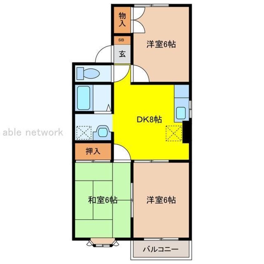 間取図 パステルクラブ