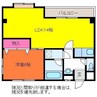リバティープラザ東大通 1LDKの間取り