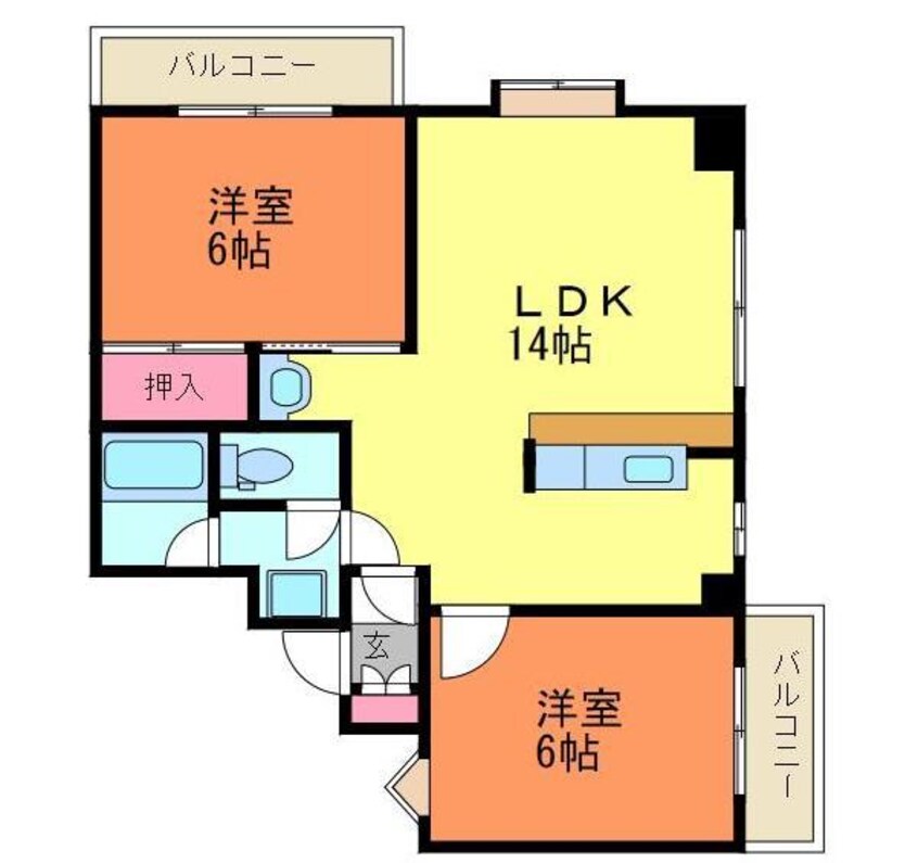 間取図 リバティープラザ東大通