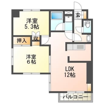 間取図 リバティープラザ東大通