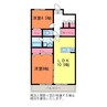 アドラブール文京町 2LDKの間取り