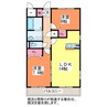 レガーロ旭町 2LDKの間取り