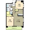 パークハイツ美咲 2LDKの間取り