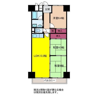 間取図 コープ野村川端町Ａ棟1204号室