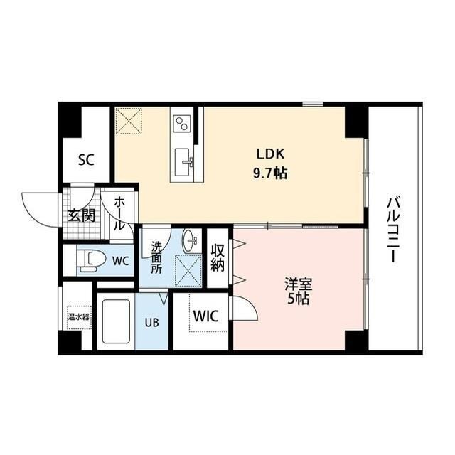 間取り図 パーク万代マリーナコート