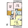 リシェス 2LDKの間取り