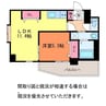 ブラスト南万代 1LDKの間取り