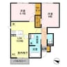 グランドソレイユＡ 2LDKの間取り