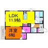 シャーメゾンSUMON 1LDKの間取り