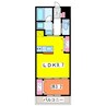 ガーデンシティ三和町 1LDKの間取り