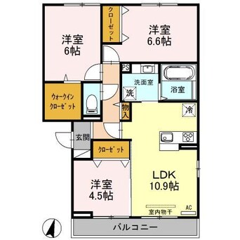 間取図 ロイヤルガーデンコート新和A