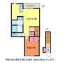 イニエ水道町 1LDKの間取り