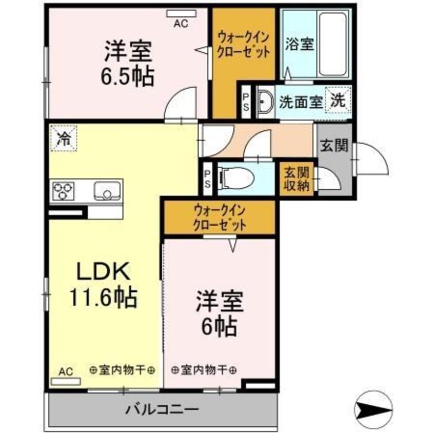 間取図 カーサコラゾン