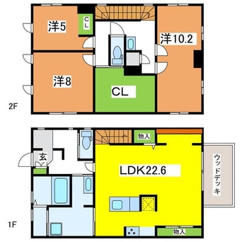 間取図 関屋金衛町貸家