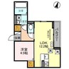 D-Room笹口 1LDKの間取り