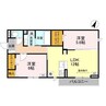 CLASSEUM幸西I 2LDKの間取り