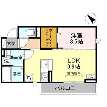 間取図 CLASSEUM幸西IV