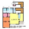 オリエントパーク 1LDKの間取り