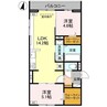 D-ROOM鐙 2LDKの間取り