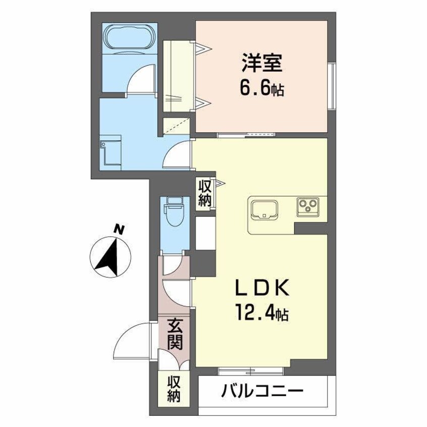 間取図 ベレオ学校町通