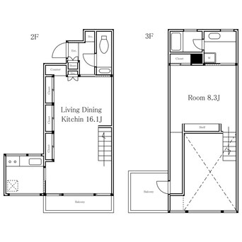 間取図 エルスタンザ代官山