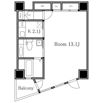 間取図 エルスタンザ代官山