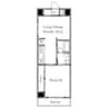 代官山コ－トヒルズ 1LDKの間取り