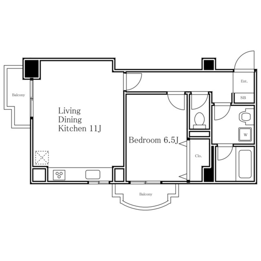 間取図 東急東横線/代官山駅 徒歩8分 2階 築34年