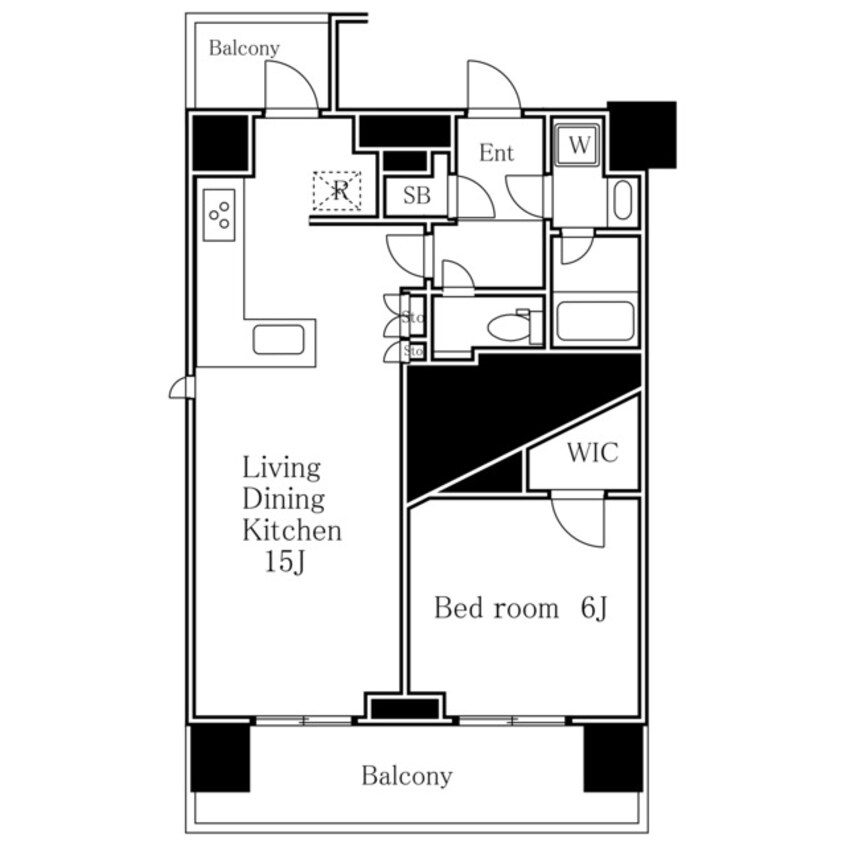 間取図 パークハビオ恵比寿