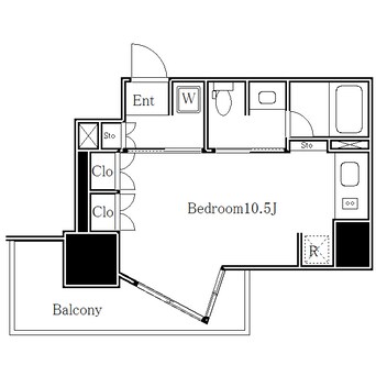 間取図 パークハビオ恵比寿