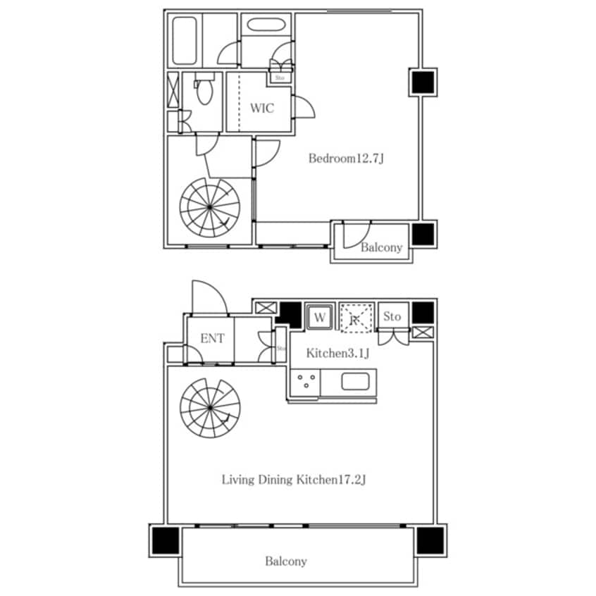 間取図 クインテット恵比寿