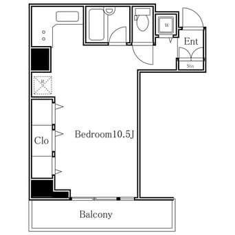 間取図 広尾ウエスト