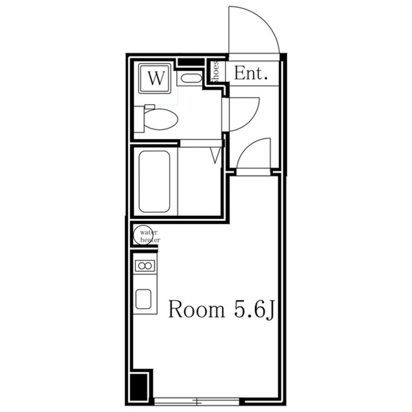 間取図 ルーナクレシェンテ恵比寿