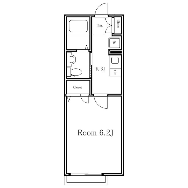 間取り図 ＥＢＩＳＵ　ＨＥＩＭ悠