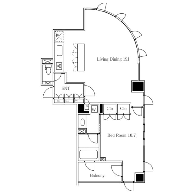 間取り図 パークアクシス恵比寿