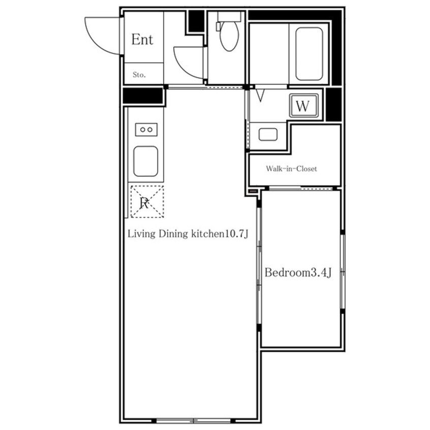 間取図 ルーエ恵比寿