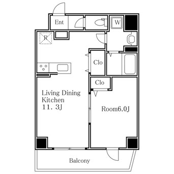間取図 グランツ恵比寿