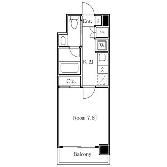 間取図 レジディア中目黒Ⅱ