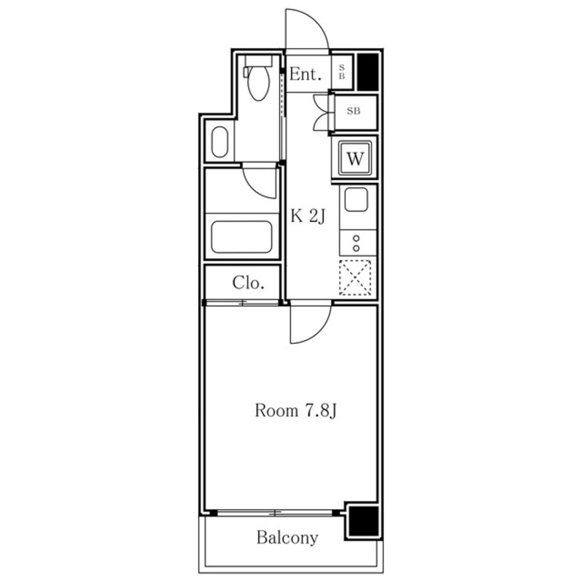 間取図 レジディア中目黒Ⅱ